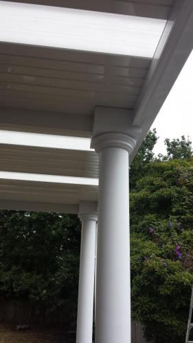 Flat roofed verandah featuring Fibre Cement ORNAMENTAL COLUMNS 2